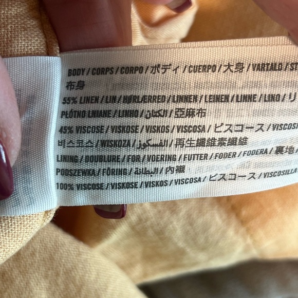 Abercrombie & Fitch Linen Cotton 2 piece set Size Small shorts and tube top - Picture 7 of 11